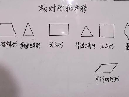 轴对称和平移 #每天学习一点点 #快乐学习快乐成长 #数学思维