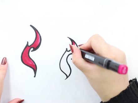 凤九额头凤尾花的画法