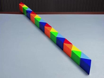 24段魔尺变眼镜蛇,一步一步做你也能成功完成 #魔尺教程 #魔尺24段玩法大全 #魔尺变眼镜蛇 #益智玩具