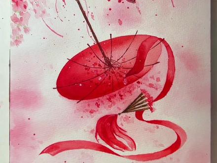 樱花树下的油纸伞🌸&⛱️
从冬天画到夏天😂
这幅画是小年夜的前一天画的,后面太忙就忘记了,今天才想起来把它完成,中间的过程忘记拍视频啦😂#古风水彩 #水彩 #古风