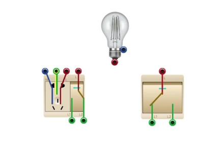 单开双控加五孔插座控制灯