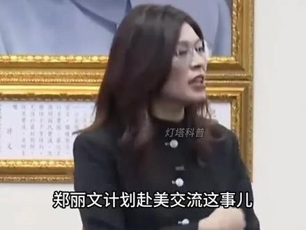 郑丽文官宣,即将访美!大陆回应绝了,国民党高层是该清醒了