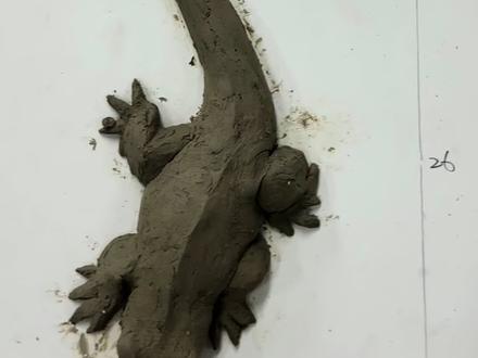 跟我一起翻模吧!#爬宠 #雕塑 #石膏 #模具