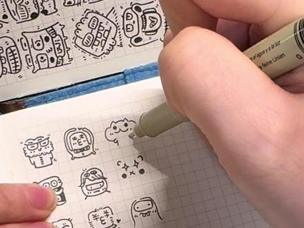 画10000个鼻嘎小人儿 #绘画#画画#原创#创意#简笔画