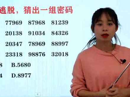 数字密室逃脱,这种破解密码方法,你见过吗?