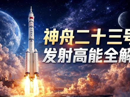 神舟二十三号发射高能全解析 挑战365天宇宙极限,神舟23号这次发射其实是为登月探路!#神舟二十三号 #中国航天 #火箭发射 #商业航天 ##长征二号f火箭