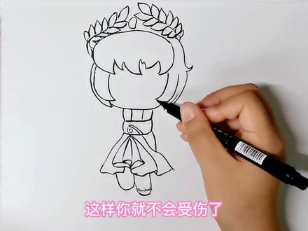 简笔画,画不同天使VS王者荣耀大乔VS迷你世界安吉洛斯