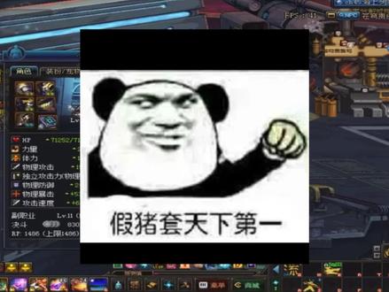 地下城中最出名的套装,假猪套大家都知道吧,假猪套天下第一 #地下城与勇士 #dnf #游戏精彩时刻