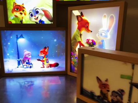 疯狂动物城朱迪灯光画周边尼克宿舍摆台led小夜灯 疯狂动物城朱迪灯光画周边尼克宿舍摆台led小夜灯房间相框小夜灯#灯光画#小夜灯#相框小夜灯#摆件#礼物推荐