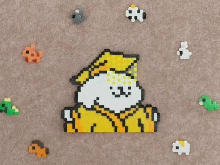 #拼豆 #拼豆十二生肖 #十二生肖拼豆主打一个抽象 #晒出我的拼豆作品 小斗图纸🍠:一顿三碗大米饭