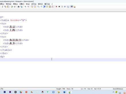 html单元格边距cellpadding #html #编程入门 #编程 #软件开发