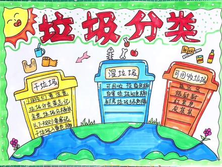 垃圾分类手抄报得这样画!#创作灵感 #垃圾分类 #手抄报 #手抄报模板 #小学生手抄报 #手抄报作业 #手抄报简单 #手抄报教程 #小报 @DOU+小助手 @抖音小助手 @创作灵感小助手