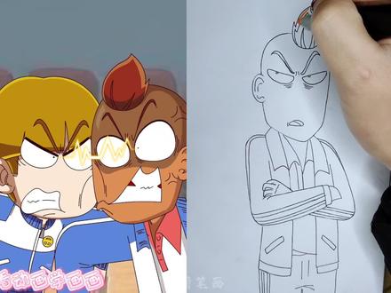 看动画学画画 家长运动会#绘画 #动画 #儿童动画 #画画#绘画