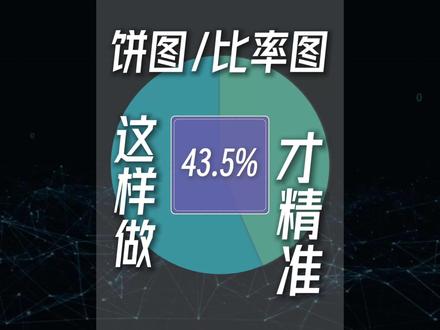 饼图比率图这样做才精准 这样做饼图,比率更精准。#视频后期 #一个达不溜 #剪辑技巧 #口播剪辑