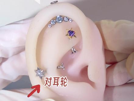 超酸爽的对耳轮位置如何佩戴饰品?#耳骨钉 #高级感耳环耳钉推荐 #美出高级感 #时尚饰品 #饰品分享shimmian