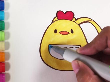 儿歌多多生活百科简笔画 书包 学画小书包 宝宝快乐上学校 #艺术分享官 #萌知计划 @抖音青少年