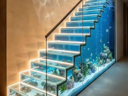 搭建海洋风格楼梯 绝美海洋风格楼梯,你见过吗?#建筑美学 #高手在民间#施工现场 #楼梯设计 #生活美学空间