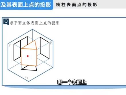 棱柱及其表面上点的投影