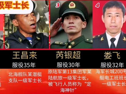 #军魂军士长 解放军的十大一级军士长
