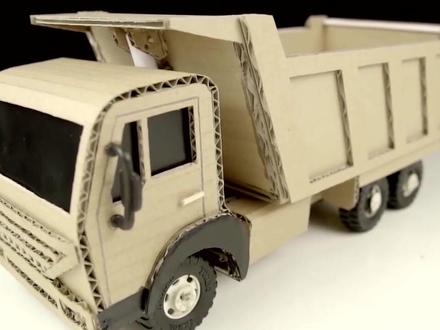 用纸板制作的卡车#儿童创造力