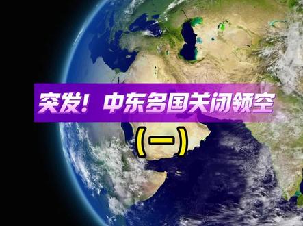 中东多国关闭领空 #中东 #领空