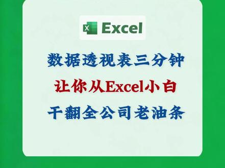 数据透视表三分钟,让你从Excel小白干翻全公司老油条 #exce技巧 #office办公技巧 #办公技巧 #职场加分技能#职场加分技能