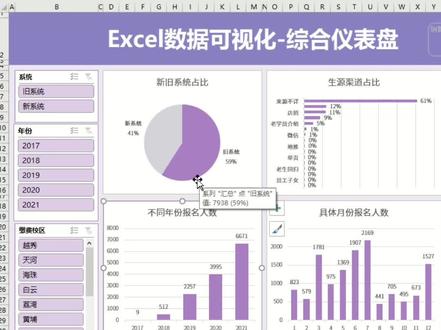 Excel数据可视化,天天需要做的报表只需要建立一个模型#office办公技巧 #excel技巧