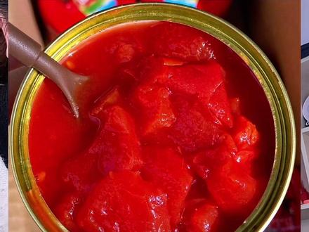 中粮屯河番茄丁,酸甜可口,番茄味很浓郁,#中粮 #屯河番茄丁 #番茄丁 #番茄丁罐头 #西红柿块