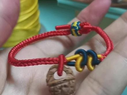 纯手工桃篮红绳#纯手工编绳 #编织教程 #红绳 #手链