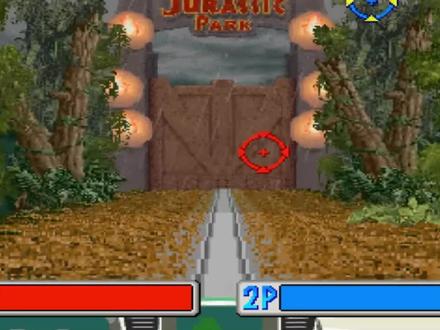 第一人称射击街机厅游戏:【逃离侏罗纪】,开局硬干霸王龙 #怀旧游戏 #街机厅游戏 #视觉震撼