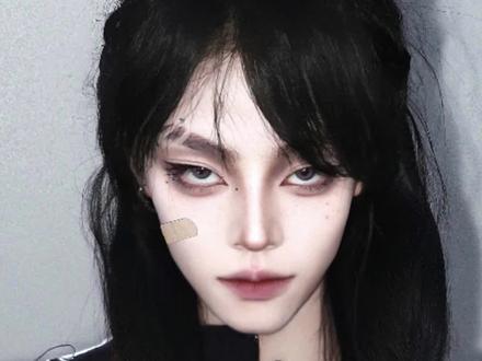 一眼姬长发t妆容|为了追到你们才发的 老婆们我来媚女了 都快学这个快速变帅的作弊妆容#妆教 #新手化妆教程 #斩女