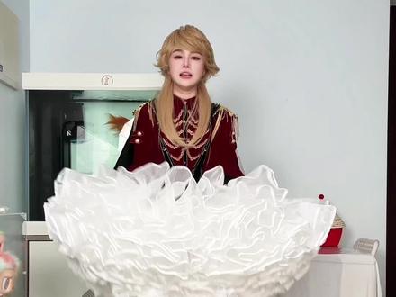 终焉圣骸裙撑怎么选呢,三种长度五种蓬度展示#洛丽塔 #lolita #军lo #裙撑 #终焉圣骸