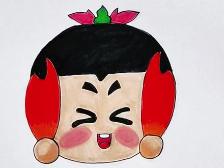 这是喷火的🔥葫芦娃吗?#亲子 #葫芦娃 #限时表情包 #一起学画画 #儿童创意手工