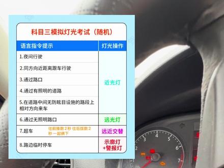 #实驿科目三 #实驿科目三模拟夜间灯光 #实驿考场