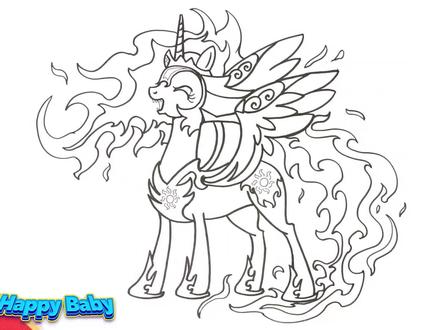 手绘画小马宝莉:梦魇化的塞拉斯提亚公主灼热烈焰破灭之阳 #小马宝莉 #塞拉斯提亚公主 #宇宙公主 #破灭之阳