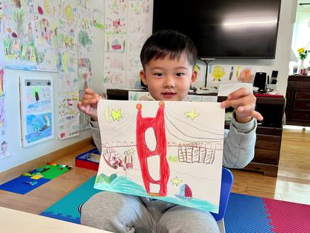 《金门大桥》
☘️4岁3个月
☘️03/07/2022画
☘️#创意画 #认真的样子真可爱 #幼小衔接 #专注力练习 #一起学画画 #幼儿创意手工 #幼儿园创意美术 #画个画吧 #幼儿创意画 #画画 #儿童教育 #蜡笔画 #寒假打卡 #中班小朋 #画 #教你学画画 #陪娃日常 #手绘 #亲子 #新学期