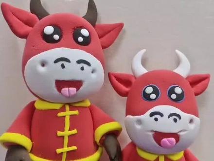 超轻粘土十二生肖牛制作教程幼儿儿童#亲子手工制作作业#超轻粘土手工 #手工diy #黏土手办 #在家做手工