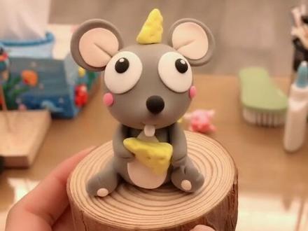简单又可爱的小老鼠🐭粘土教程@抖音小助手 #老鼠