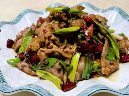 下酒必备川菜火爆梅花肉,麻辣鲜香、爽滑细嫩,爆炒技巧来了! #硬菜教学 #美食教程讲解 #抖音美食创作人