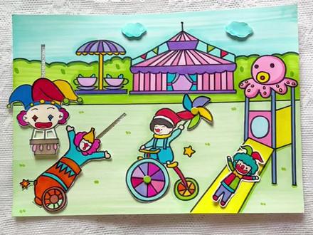 原创|数学立体画(四)——旋转 对称 平移~#平移旋转轴对称 #数学图形画 #小学生手抄报 #旋转和轴对称 #数学手抄报