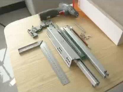 奥斯特隐藏式缓冲滑轨安装视频#高端轻奢 #匠心制作