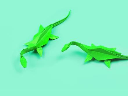 立体折纸之恐龙系列之蛇颈龙