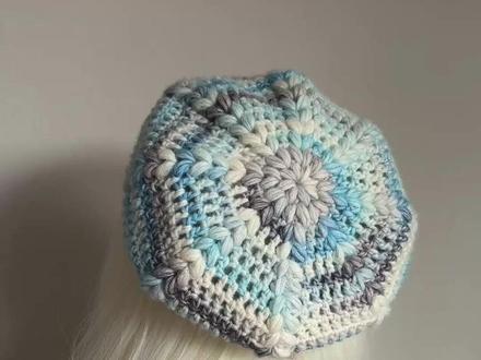 麦穗花贝雷帽教程来啦 #钩针帽子 #钩针教程 #毛线帽 #毛线