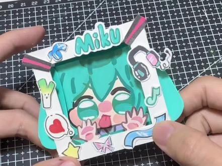 初音未来立体卡|含教程 #手工教程#初音未来#自制周边