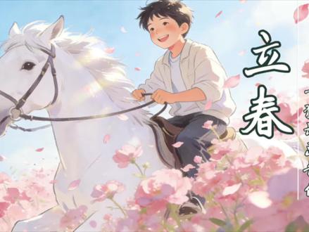 《立春》歌曲中,这么美的文字,这么好听的旋律,开学一定带宝贝们一起唱起来!#立春歌曲 #原创动画