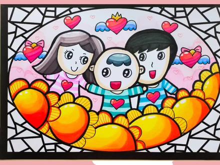 幼师绘画考试人物篇参考#亲亲一家人#人物画法#幼师考编 #教师资格证 #学前教育 #儿童画 #画画 #创作灵感