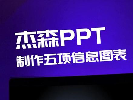 PPT制作创意五项信息图表 #PPT #PPT图表 #工作总结PPT #信息图表 #职场技能
