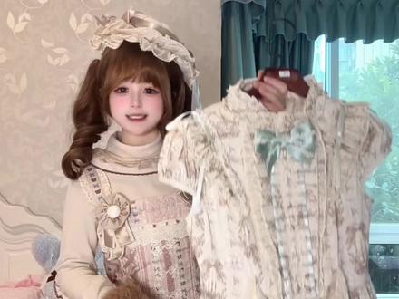 天使熊熊墙横空出世#lolita #lo裙安利 #天使小熊 #普通人也能把lolita穿好看 #种草姬
