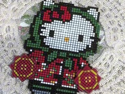 手边没有拼豆怎么办#diy手工制作 #拼豆图纸 #拼豆 #一般人不知道这是什么 #diy手工