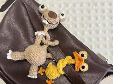 #长脖子鸭 #长脖子树懒 继长脖子树懒之后的衍生品 长脖鸭教程来咯 简直是丑萌丑萌丑萌的鸭子𓅿𓅹#钩织教程